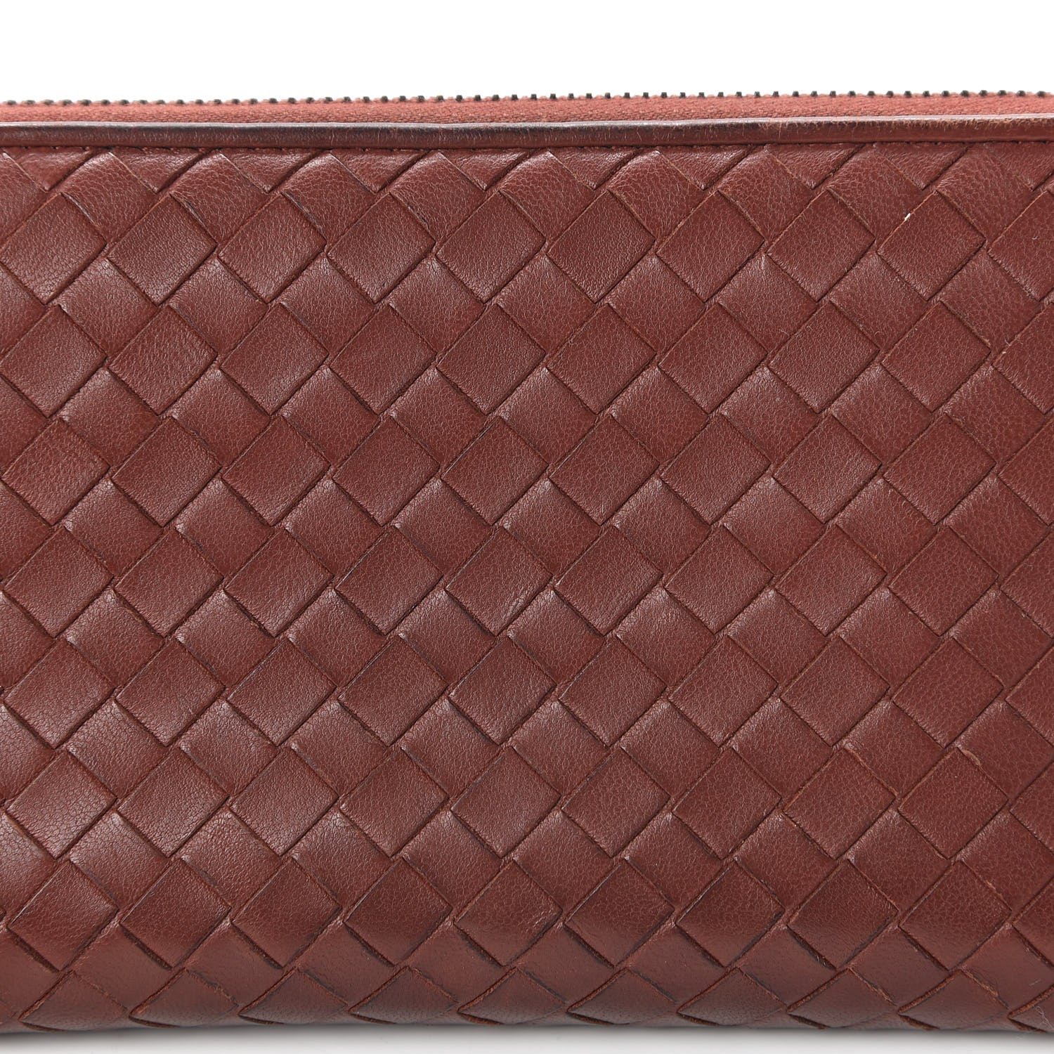 Bottega Veneta Nappa Intrecciato Zip Around Wallet Canyon 9 of 10