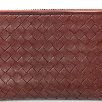 Bottega Veneta Nappa Intrecciato Zip Around Wallet Canyon 9 of 10