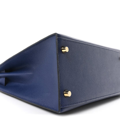 Hermes Epsom Kelly Sellier 28 Bleu Saphir 9 of 10