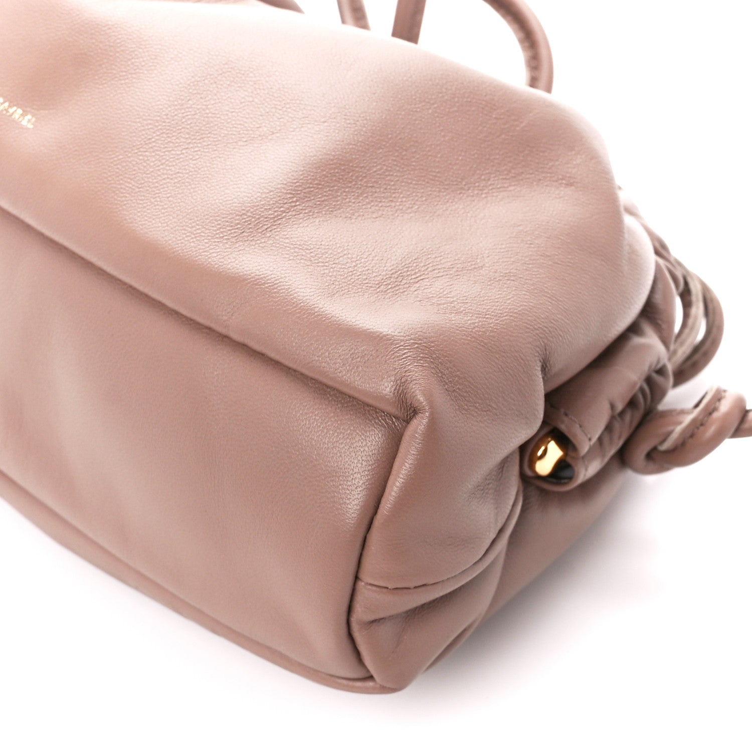 Mansur Gavriel Lambskin Cloud Mini Clutch Biscotto 10 of 10