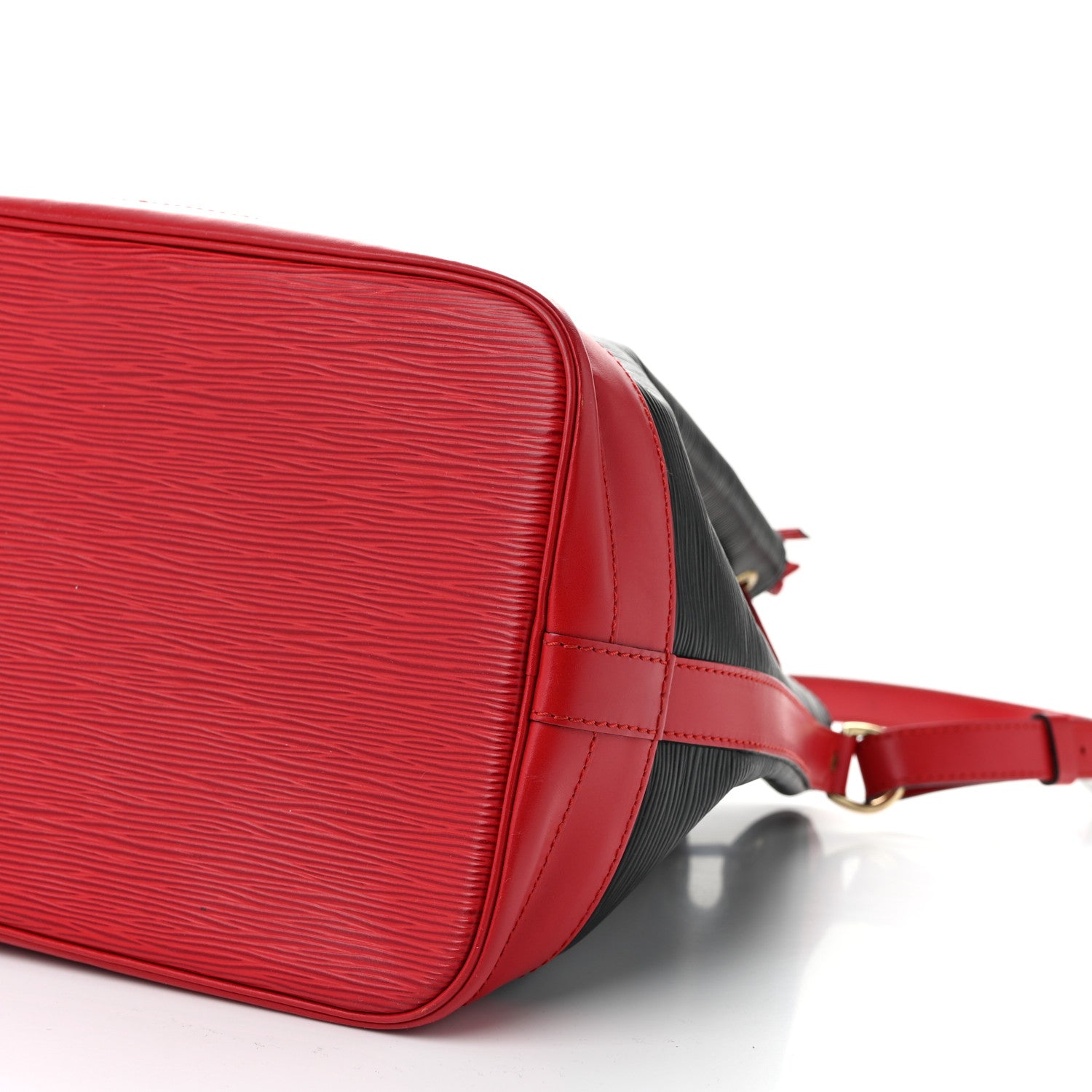 Louis Vuitton Epi Bi-Color Noe Castillan Red Black 8 of 9