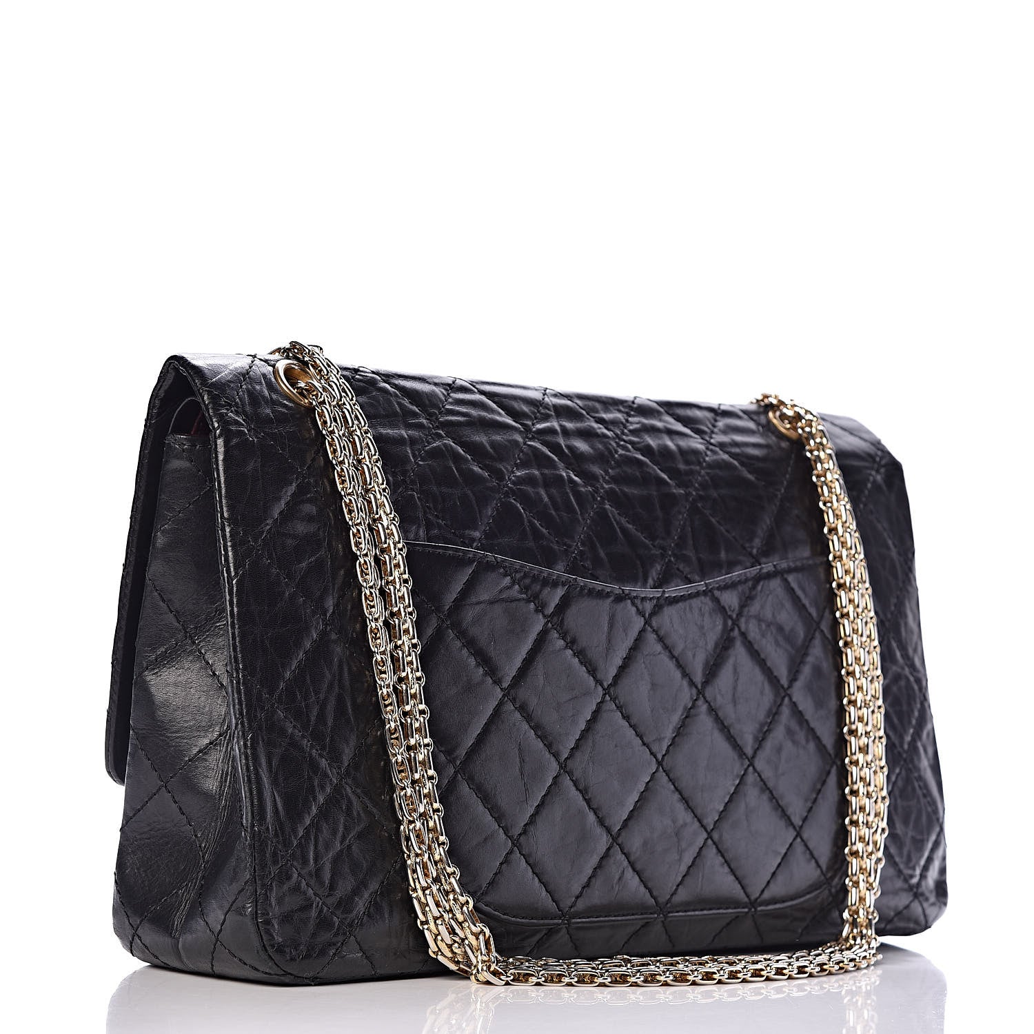 Chanel Aged Calfskin Quilted 50th Anniversary 2.55 Reissue 227 Flap Black 3 of 11
