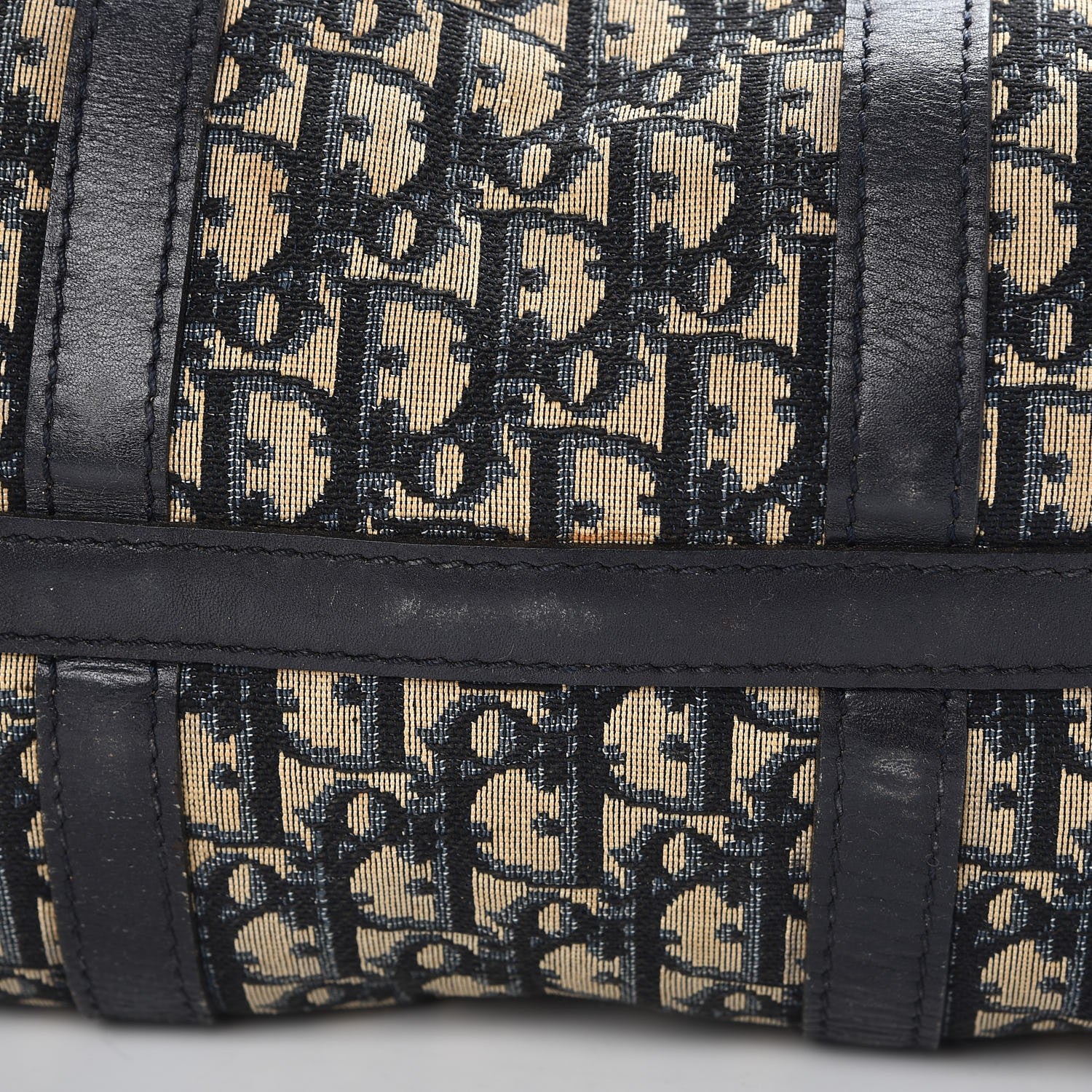Christian Dior Monogram Boston Navy Blue 14 of 19