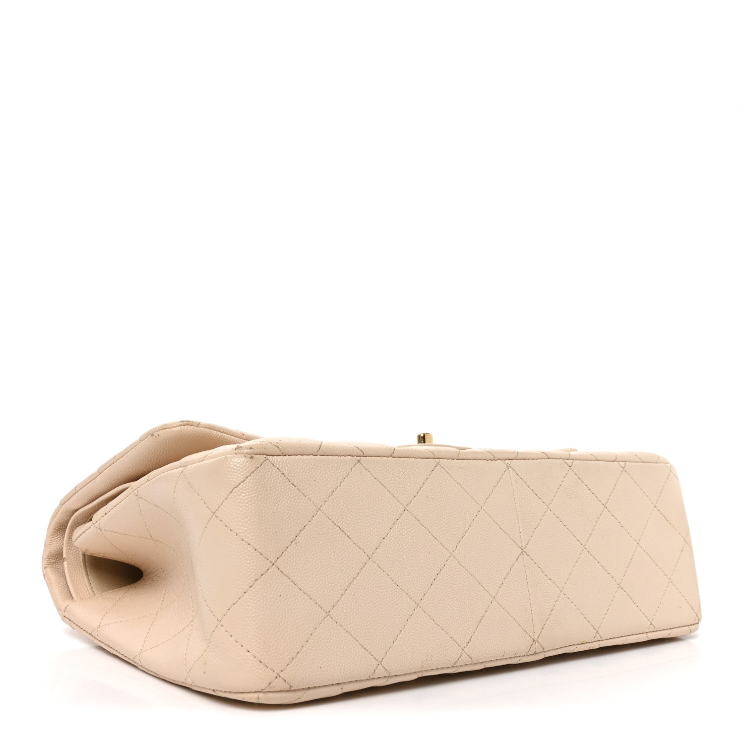 Chanel Caviar Quilted Jumbo Double Flap Beige Clair 4 of 10