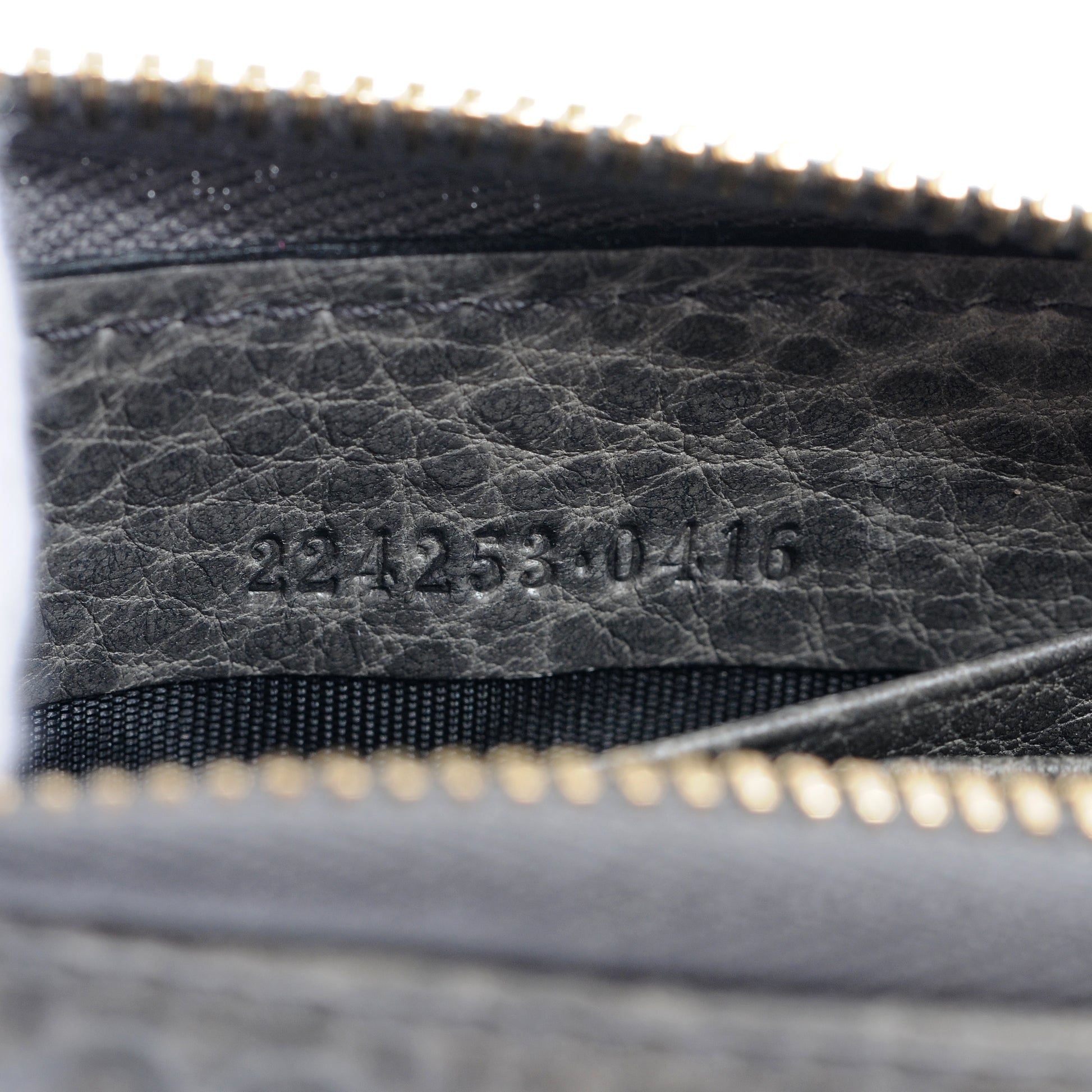 Gucci Guccissima Bamboo Tassel Zip Around Wallet Grey 6 of 7