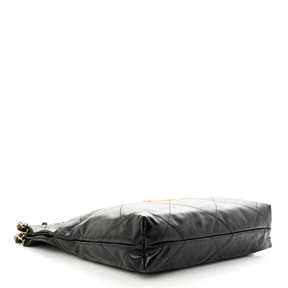 Chanel Shiny Calfskin Quilted Small Chanel 22 Black 5 of 11