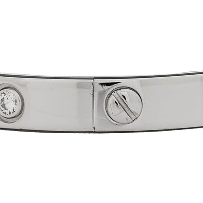 Cartier 18K White Gold 6 Diamond LOVE Bracelet 16 3 of 8