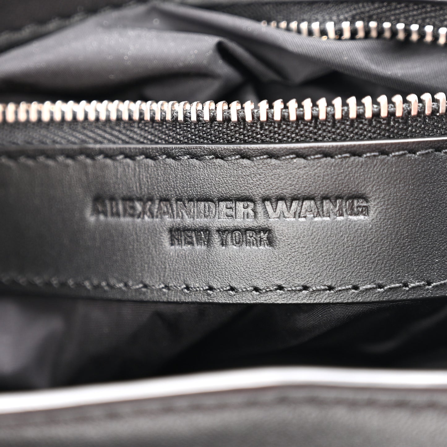 Lambskin Attica Chain Dry Sack Bucket Bag Black