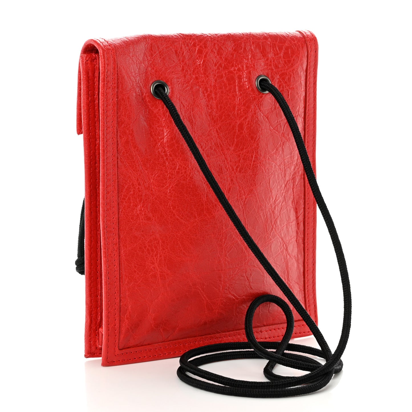 Agneau Arena Small Explorer Crossbody Pouch Red
