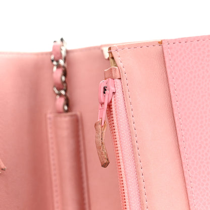 Chanel Caviar Timeless CC Wallet on Chain WOC Pink 16 of 19