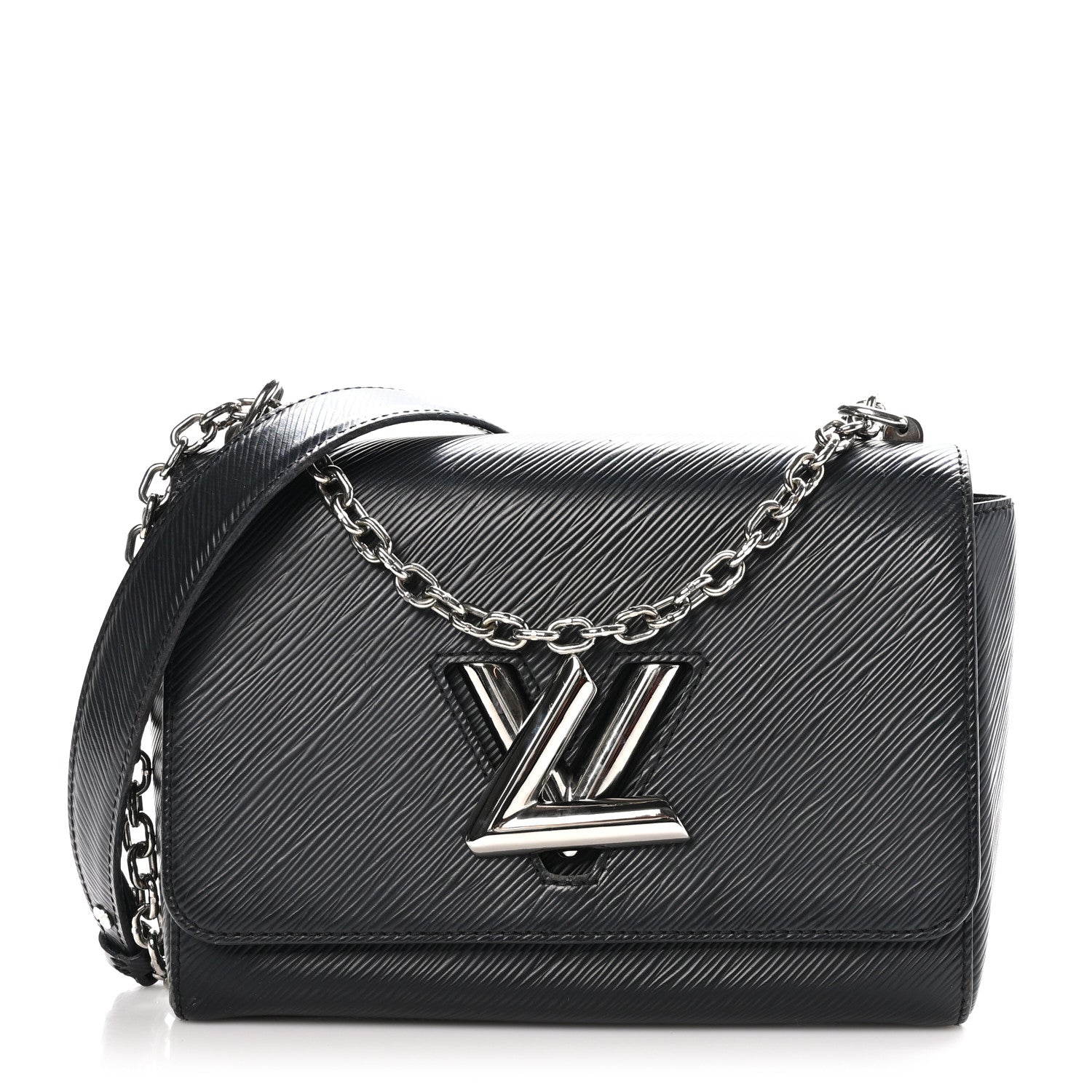 Louis Vuitton Epi Twist Shoulder Bag MM Black 1 of 9
