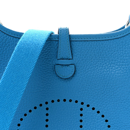 Hermes Taurillon Clemence Evelyne TPM Bleu Zanzibar 8 of 11
