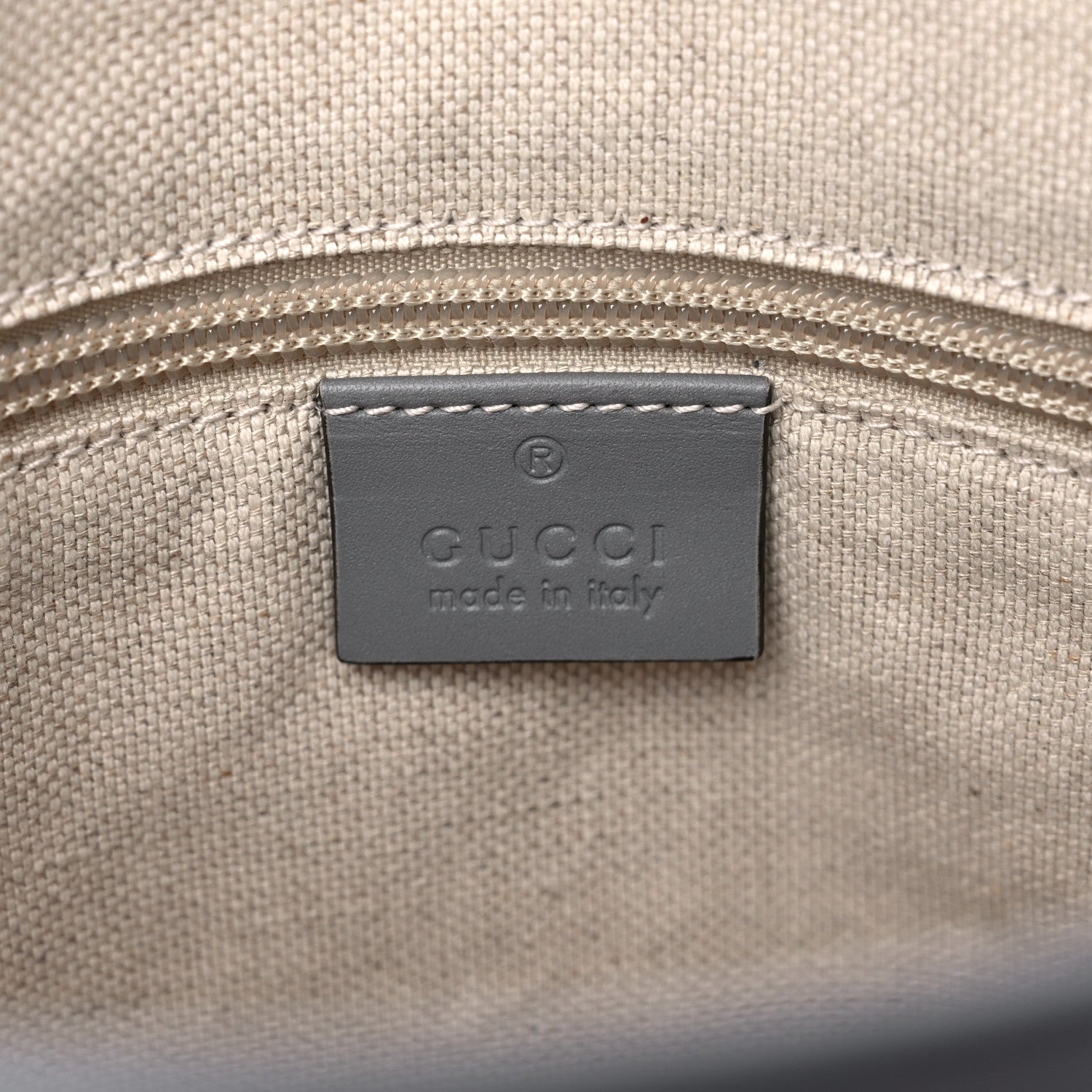 Gucci GG Supreme Monogram Small Zippered Tote Ecru Grigio 6 of 10