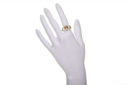 David Yurman Sterling Silver Citrine Diamond 8mm Cerise Ring 51.9 6 2 of 10