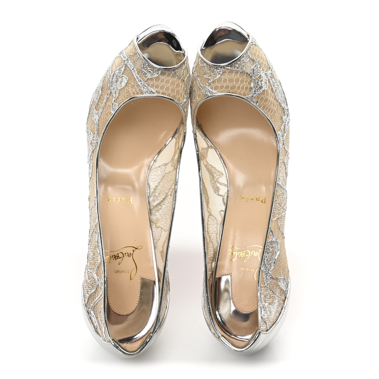 Rete Dentelle Lurex Very Lace 120 Pumps 41 Silver