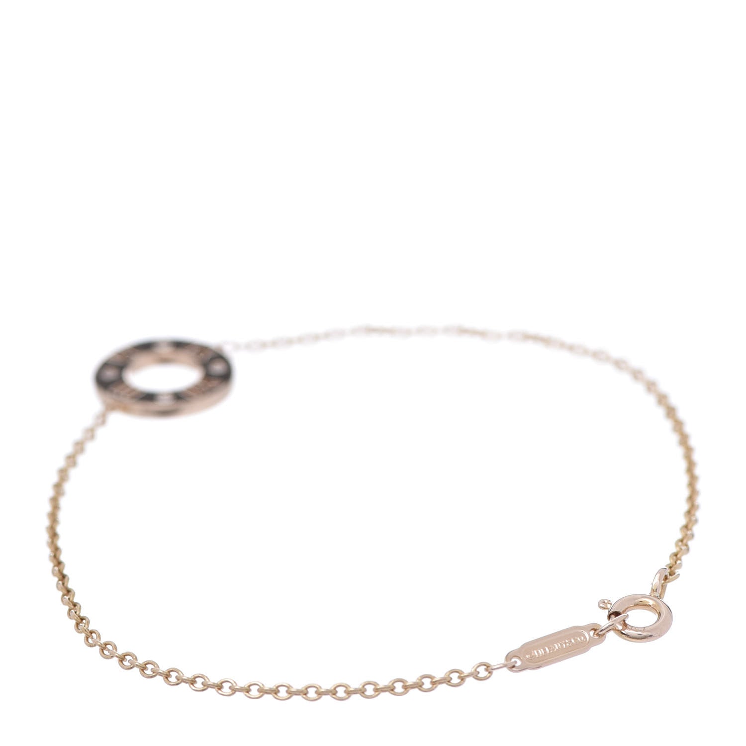Tiffany 18K Rose Gold Diamond Atlas Pierced Bracelet 3 of 5