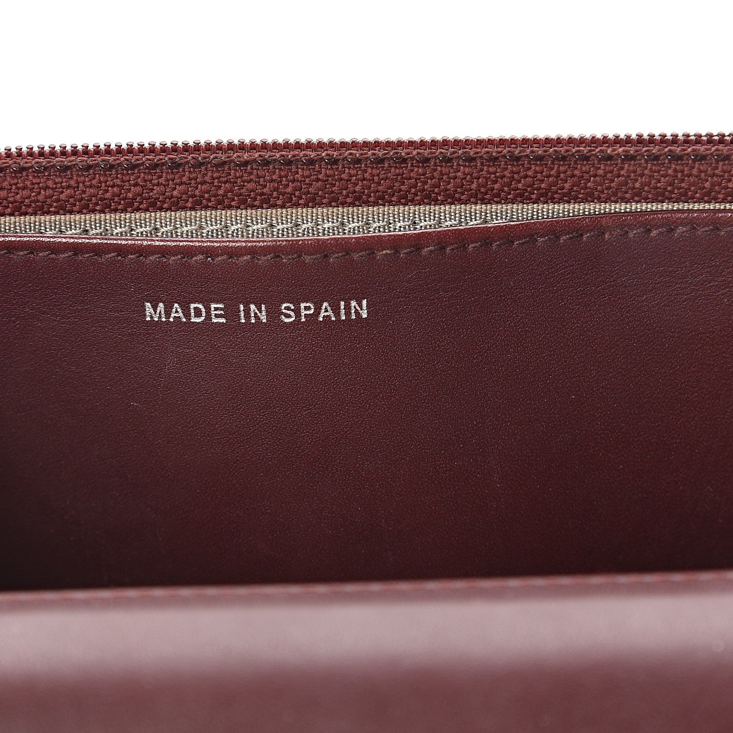Chanel Caviar Timeless CC Wallet on Chain WOC Dark Red 6 of 7
