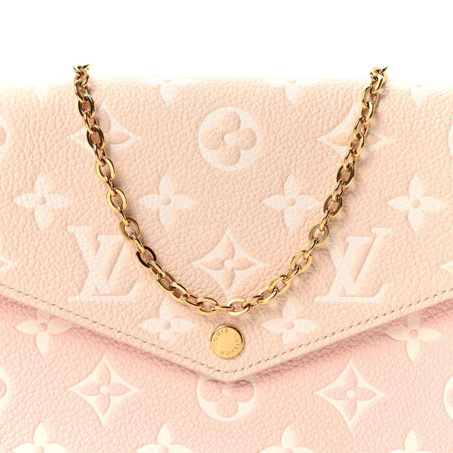 Empreinte Spring in the City Felicie Pochette Chain Wallet Pink Beige Yellow