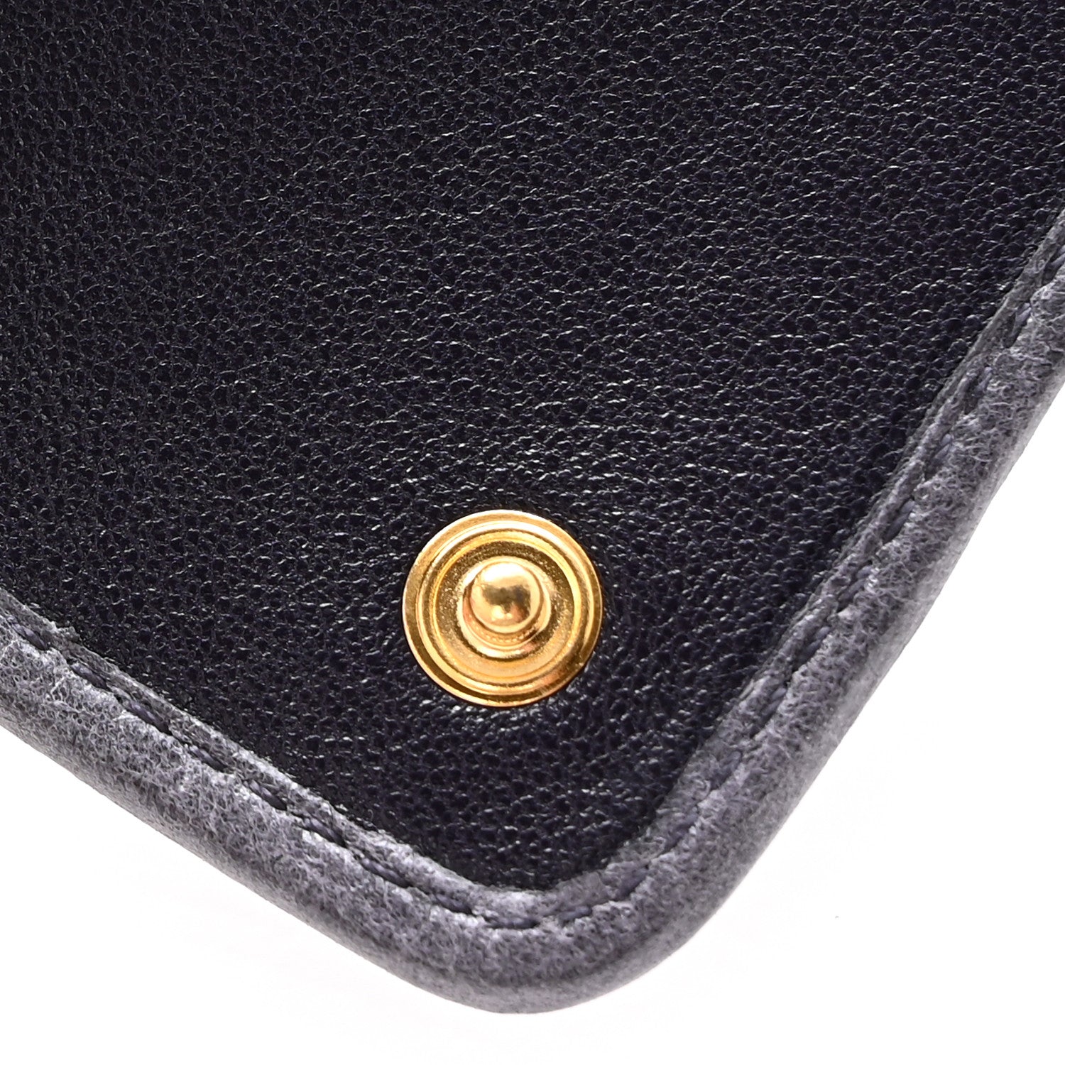 Miu Miu Distressed Nappa Vertical Quilted Flap Wallet Mirtillo 9 of 12
