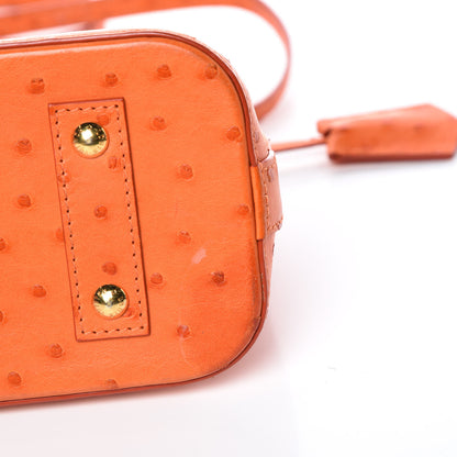 Louis Vuitton Ostrich Alma BB Piment 10 of 11