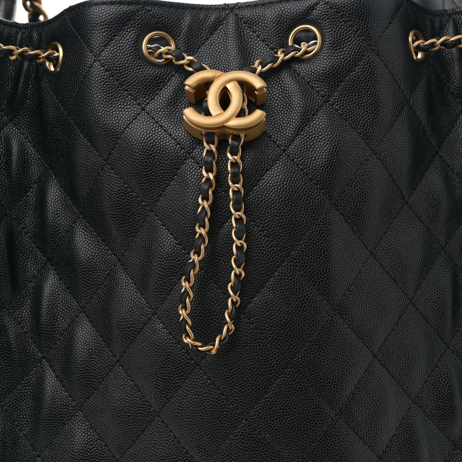 Chanel Caviar Quilted Medium Chanel 25 Handbag Black 9 of 11