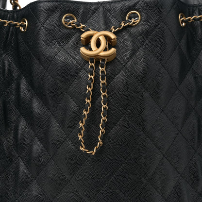 Chanel Caviar Quilted Medium Chanel 25 Handbag Black 9 of 11