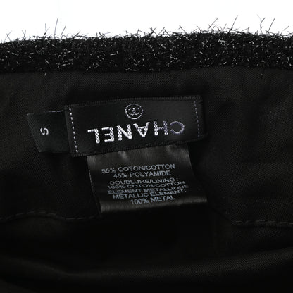 Chanel Cotton Polymide Beret Hat S Black 8 of 8