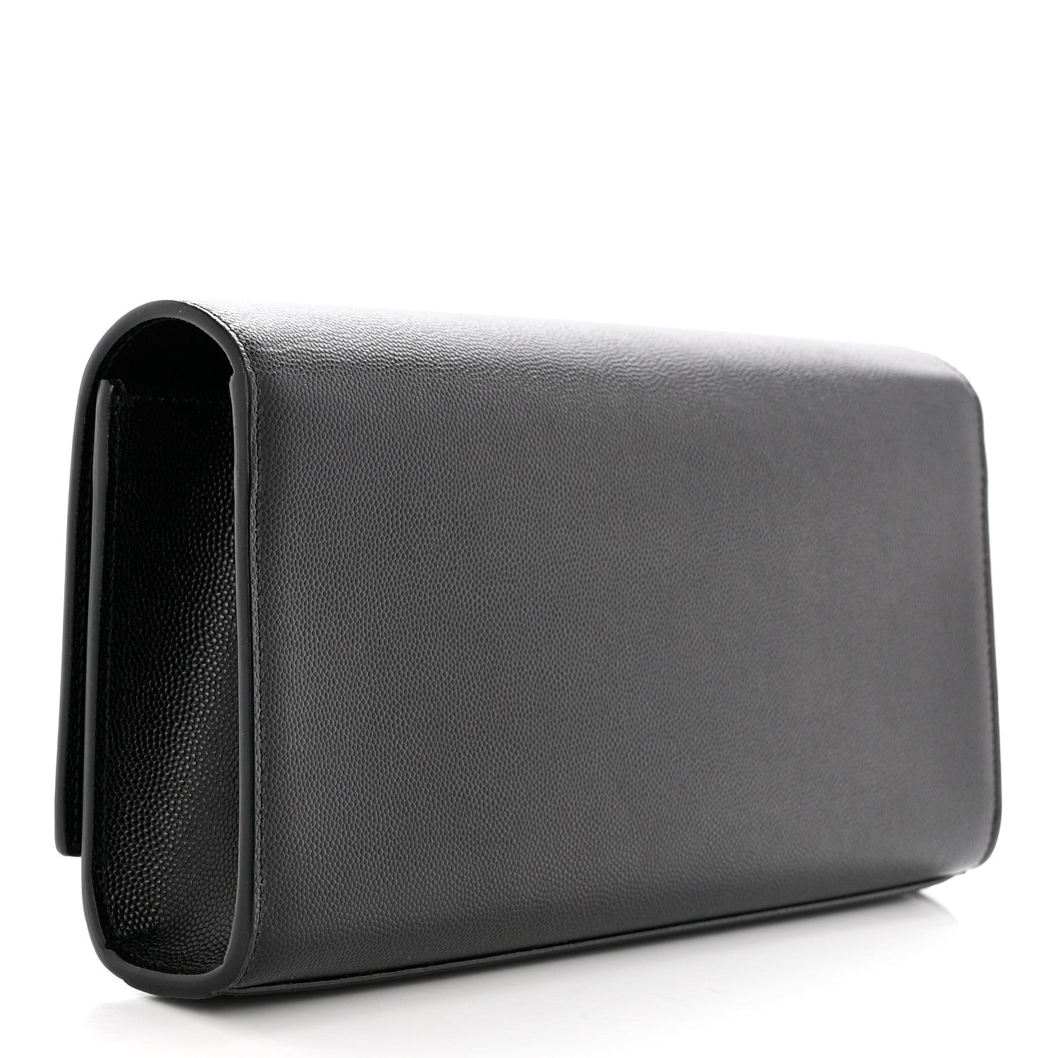 Saint Laurent Grain De Poudre Monogram Cassandre Clutch Black 3 of 7