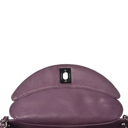 Chanel Lambskin Quilted Small Accordion Flap Light Purple 12 of 16