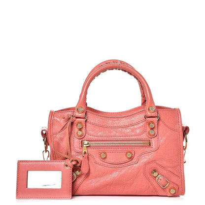 Balenciaga Agneau Giant 12 Gold Hardware Mini City Rose Azalee Rose Jaipur 1 of 8