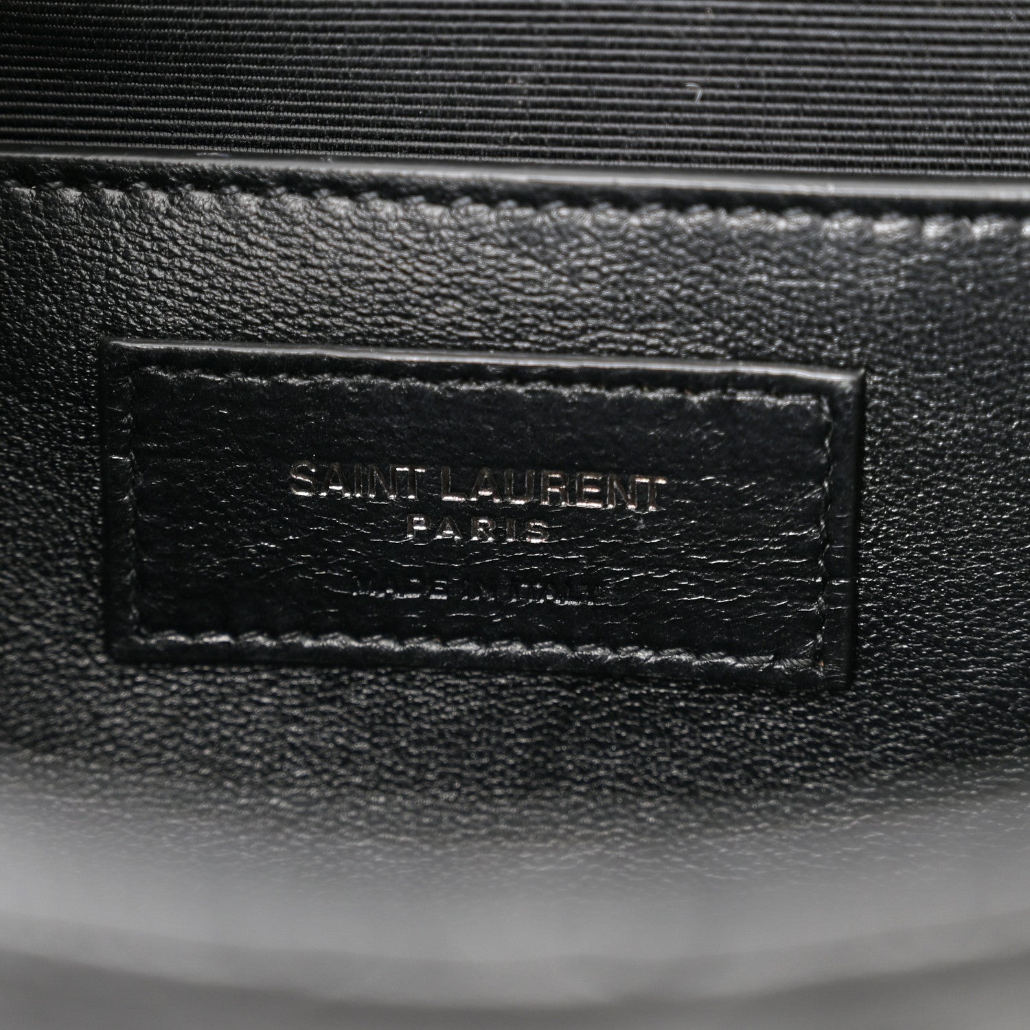 Saint Laurent Grain De Poudre Textured Mixed Matelasse Triquilt Small Monogram Monochrome Satchel Black 6 of 10