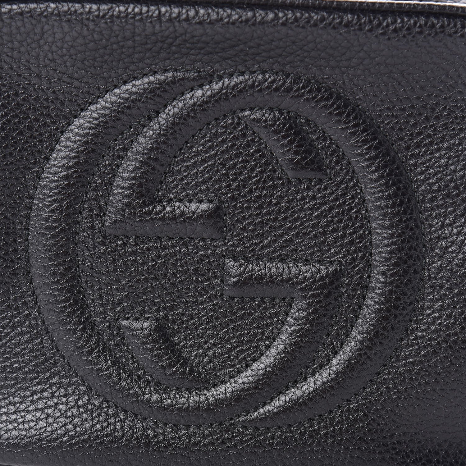 Gucci Pebbled Calfskin Small Soho Disco Bag Black 8 of 12