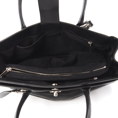 Chanel Calfskin Cerf Executive Shopper Tote Black 5 of 12