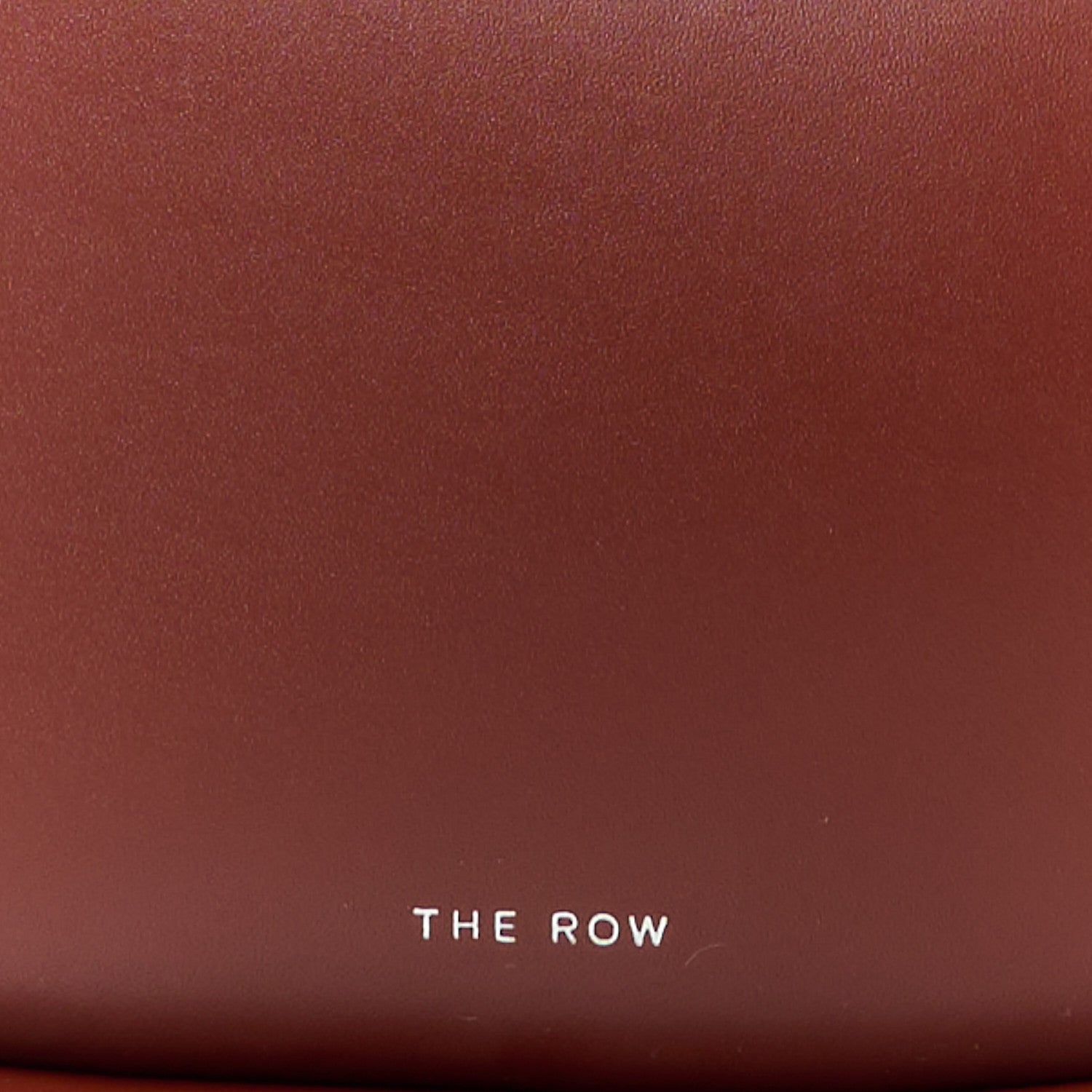 The Row Smooth Calfskin Half Moon Shoulder Bag Cherry Wood 7 of 10