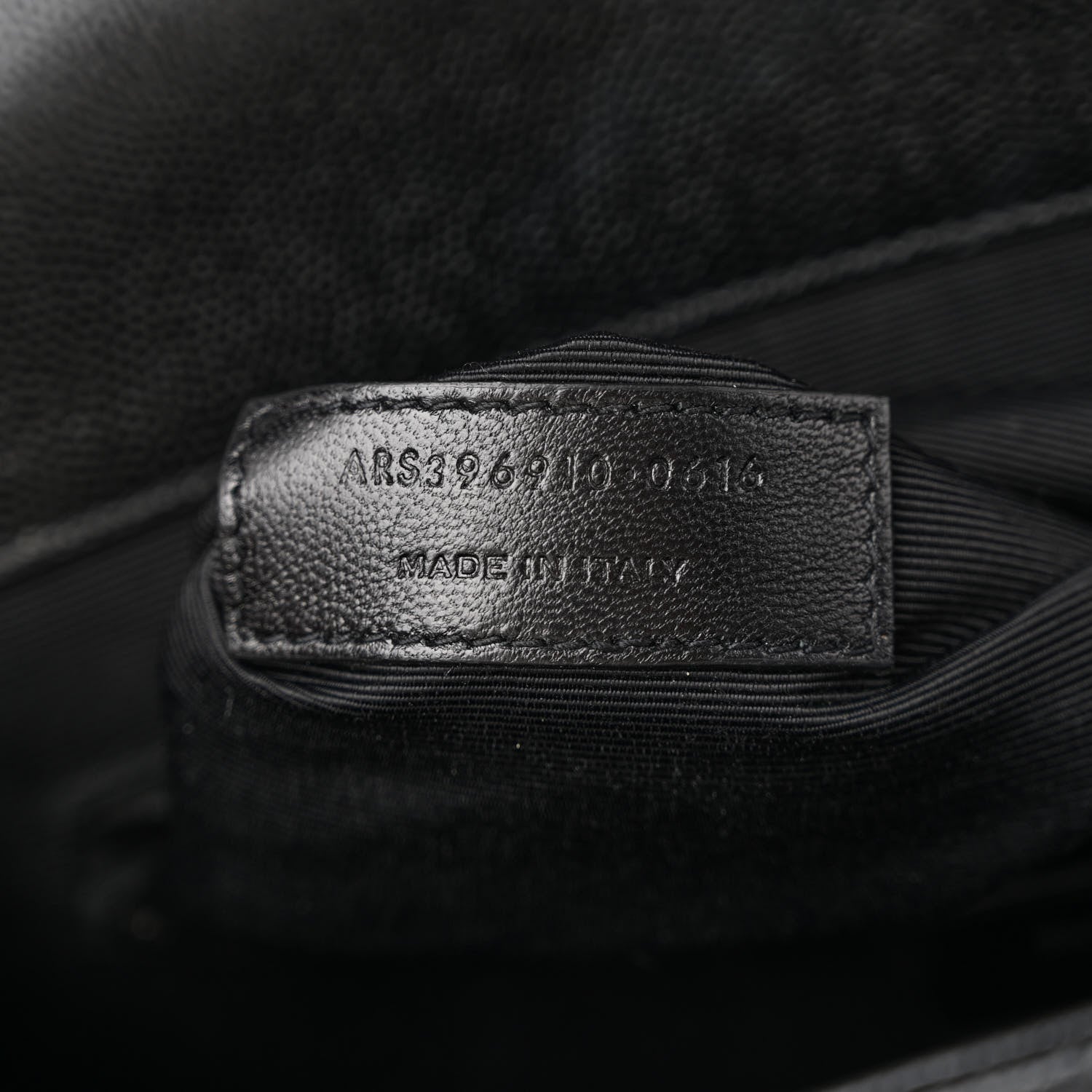 Saint Laurent Grain De Poudre Textured Mixed Matelasse Large Triquilt Monogram Monochrome Satchel Black 7 of 12