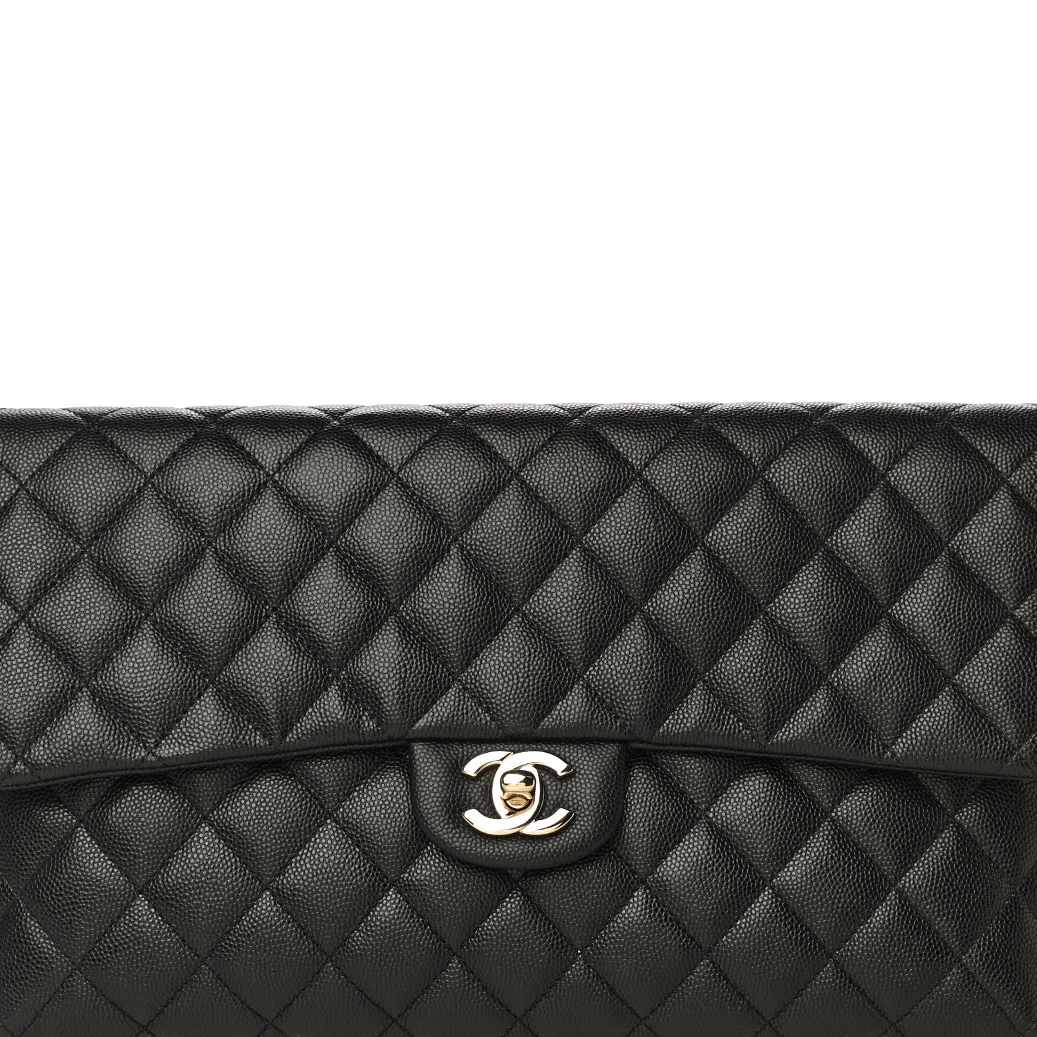 Chanel Caviar Quilted Flap Clutch Black 8 of 13