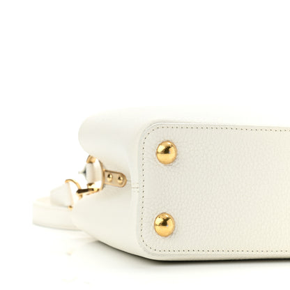 Louis Vuitton Taurillon Capucines BB Blanc Casse 7 of 9