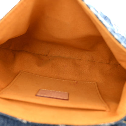 Louis Vuitton Monogram Denim Mini Pleaty Blue 5 of 9
