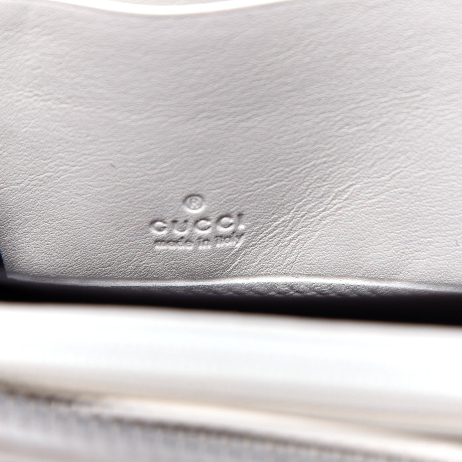 Gucci Calfskin Matelasse GG Marmont Zip Around Wallet White 8 of 9