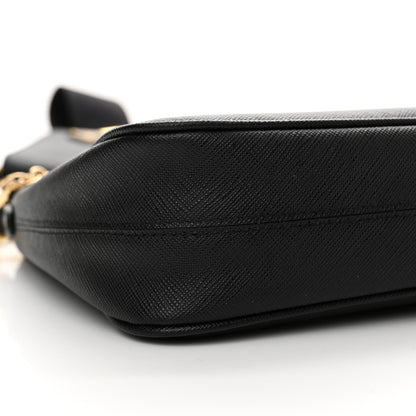 Prada Saffiano Lux Re-Edition 2005 Shoulder Bag Black 9 of 12