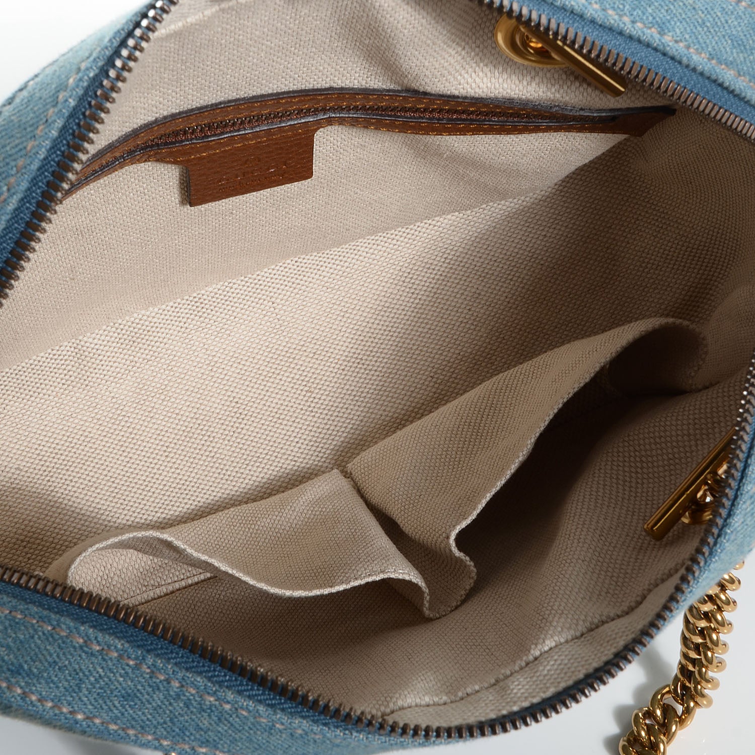 Gucci Denim Small Soho Bowler Blue 5 of 7