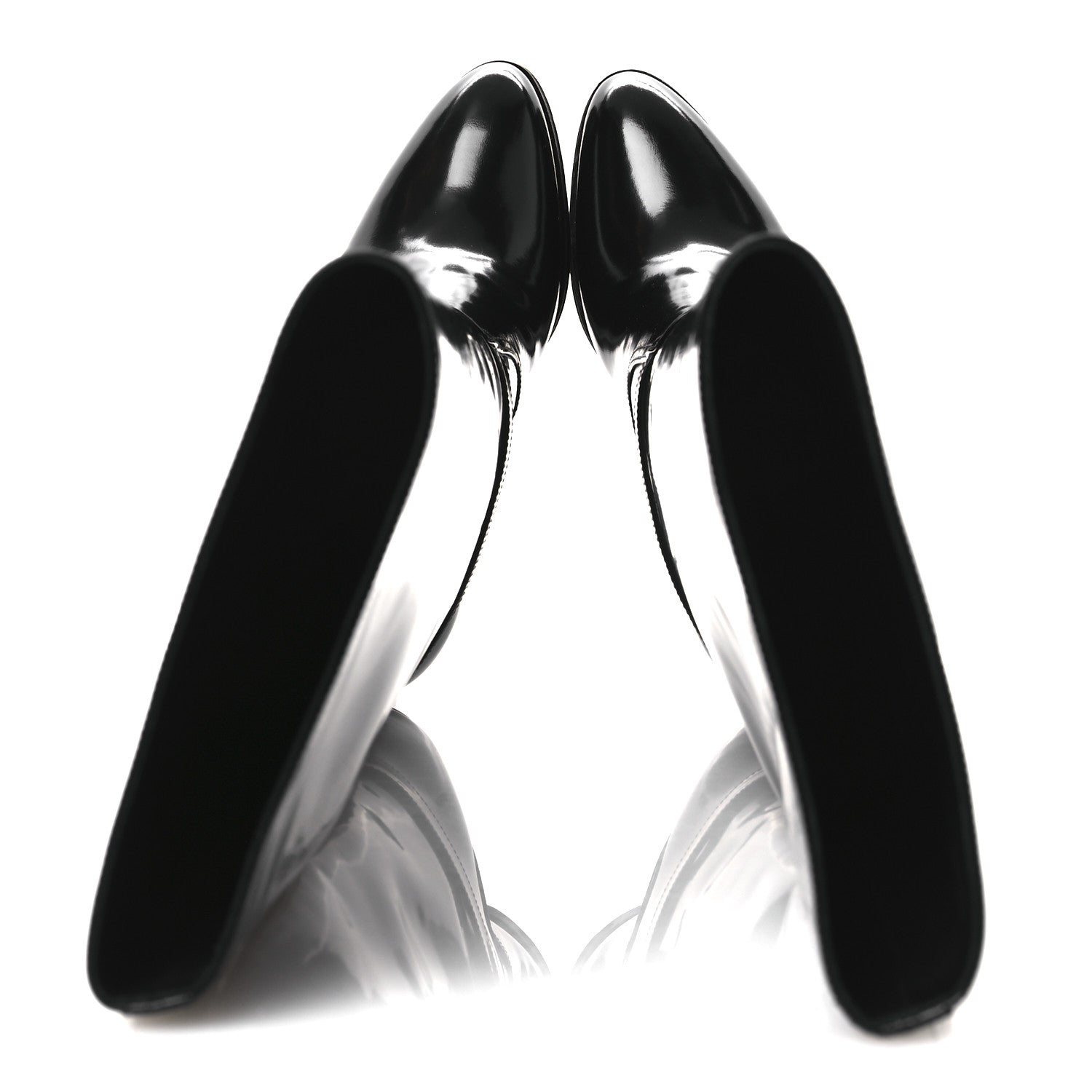 Saint Laurent Patent Calfskin Diane 100 Boots 39 Black 2 of 10