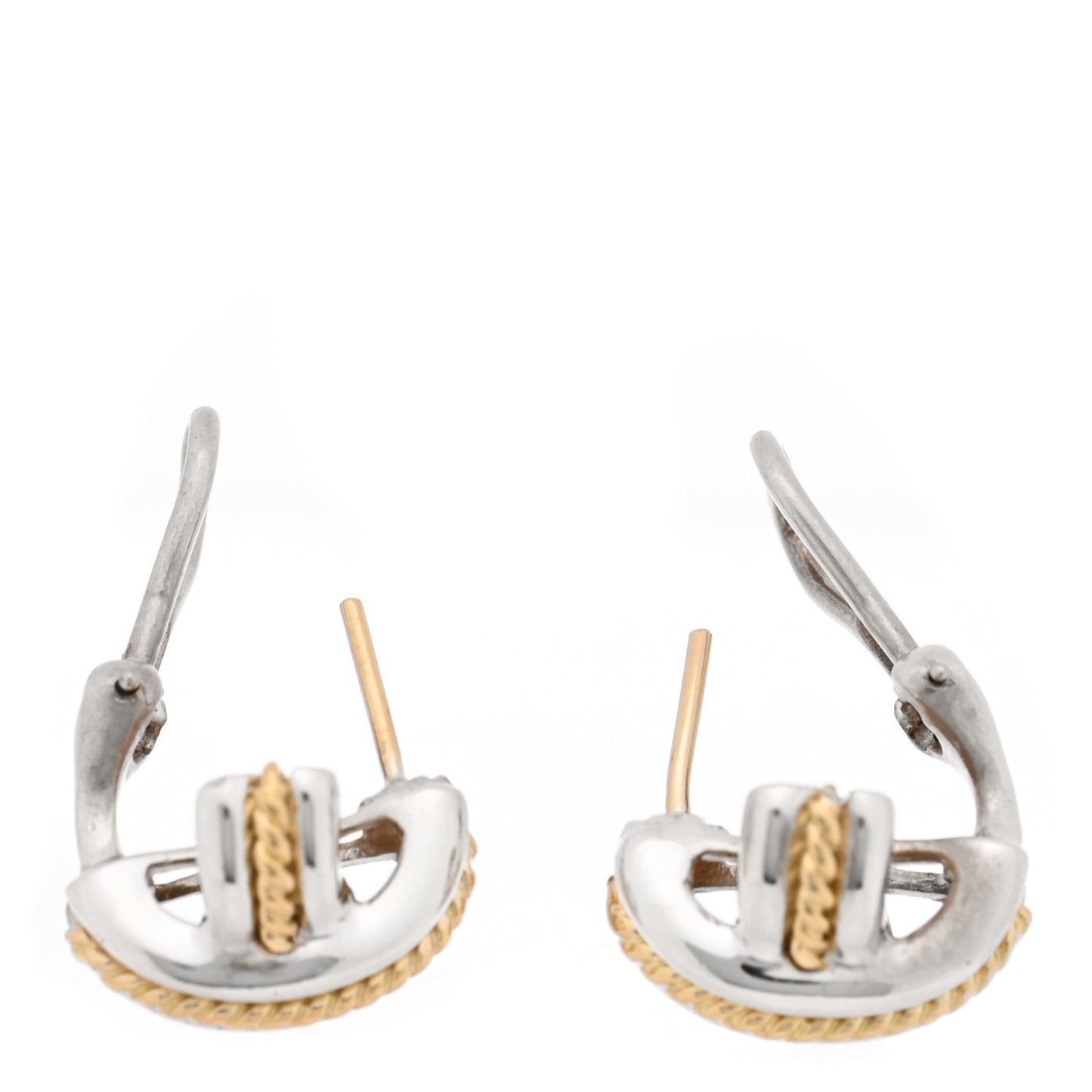 Sterling Silver 18K Yellow Gold Signature X Earrings