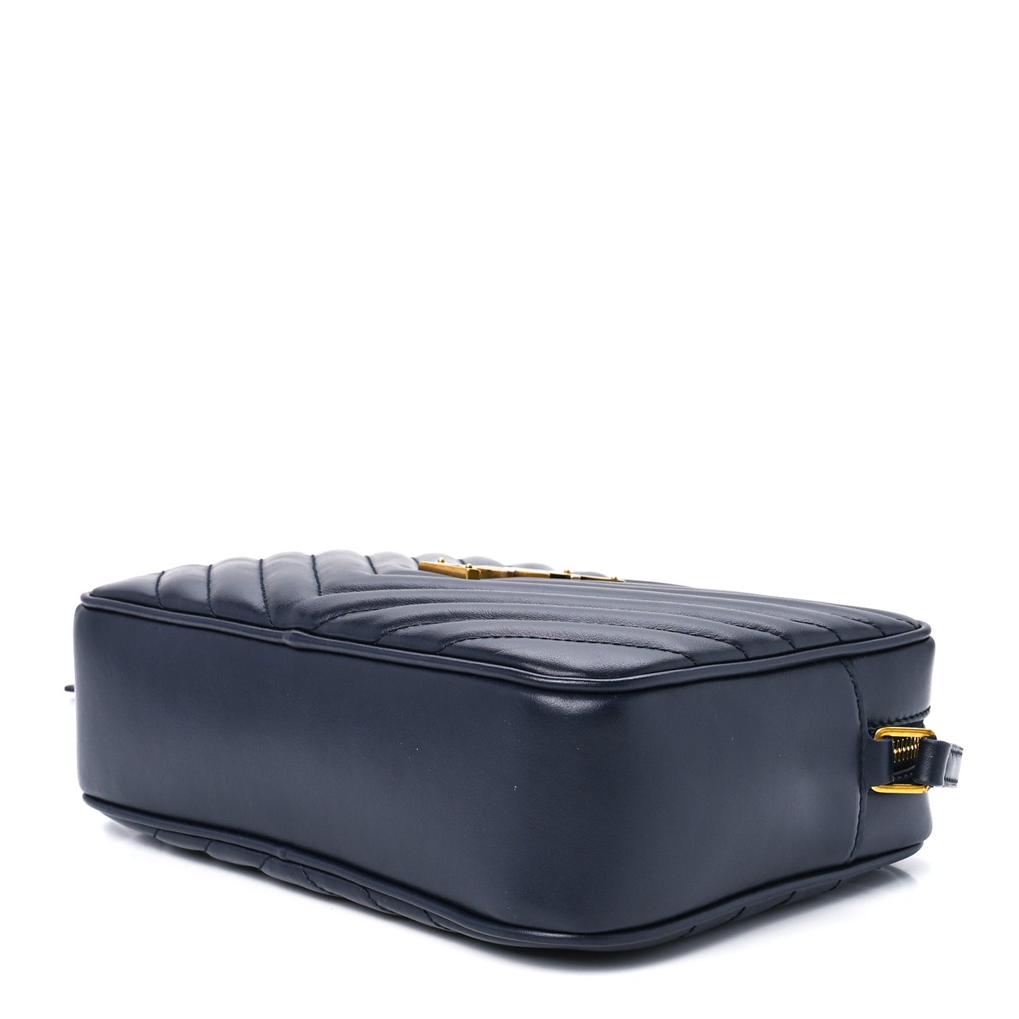 Calfskin Matelasse Monogram Lou Camera Bag Navy
