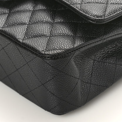 Chanel Caviar Quilted Medium Double Flap Black 9 of 9