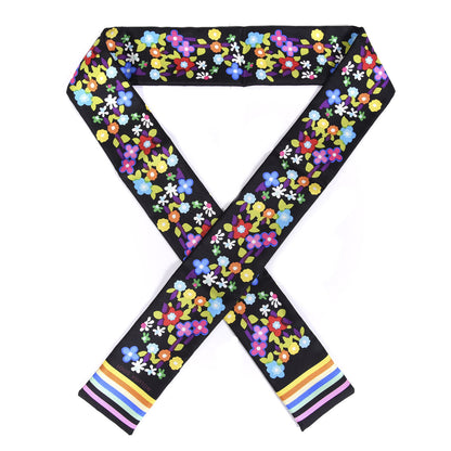 Louis Vuitton Silk Olivia Bandeau Multicolor Black 1 of 4