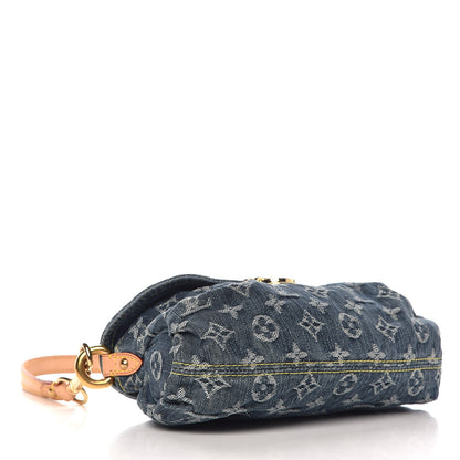 Louis Vuitton Monogram Denim Mini Pleaty Blue 4 of 9
