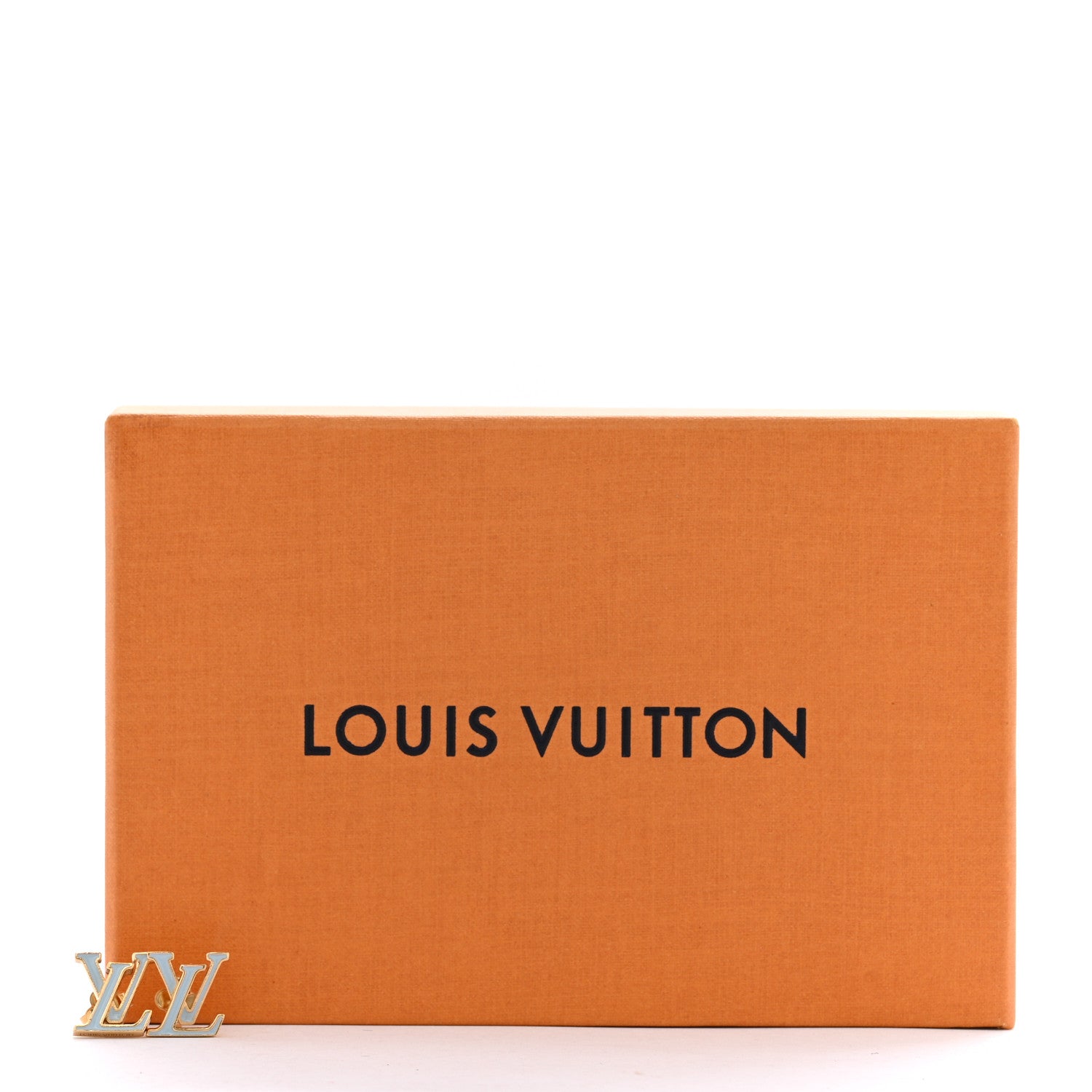 Louis Vuitton Metal Enamel LV Iconic Earrings Gold Blue 6 of 6
