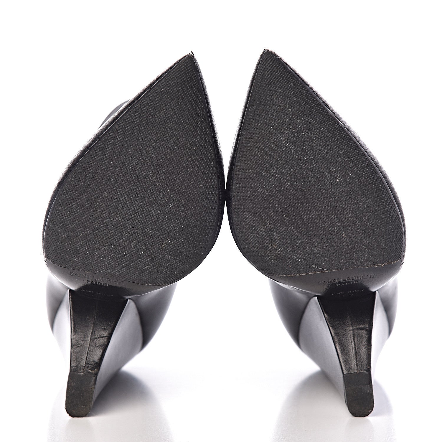 Saint Laurent Calfskin Niki 105 Wedge Booties 35.5 Black 9 of 13