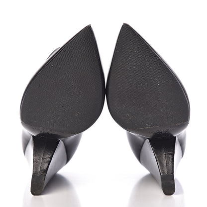 Saint Laurent Calfskin Niki 105 Wedge Booties 35.5 Black 9 of 13